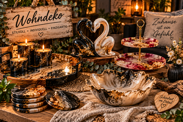 Wohndeko aus Epoxidharz